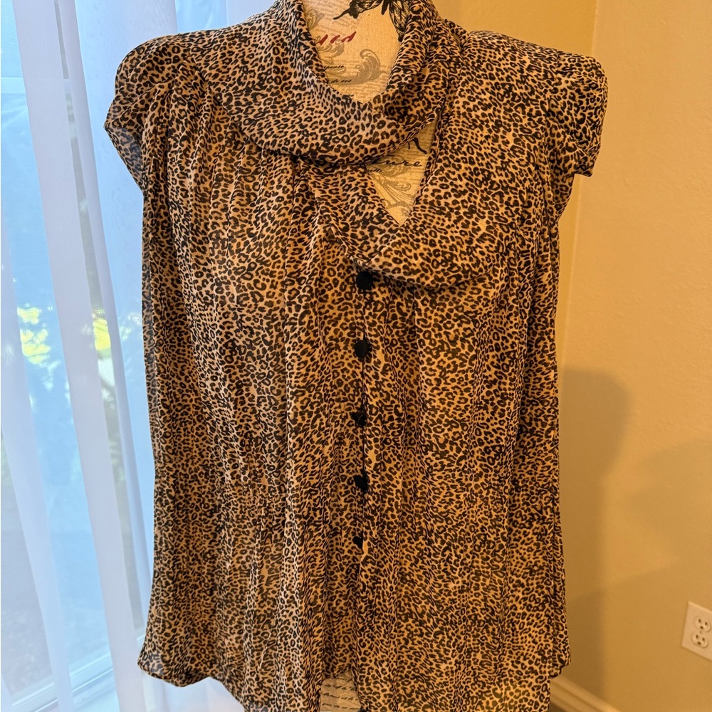 Leopard Print Women's Top